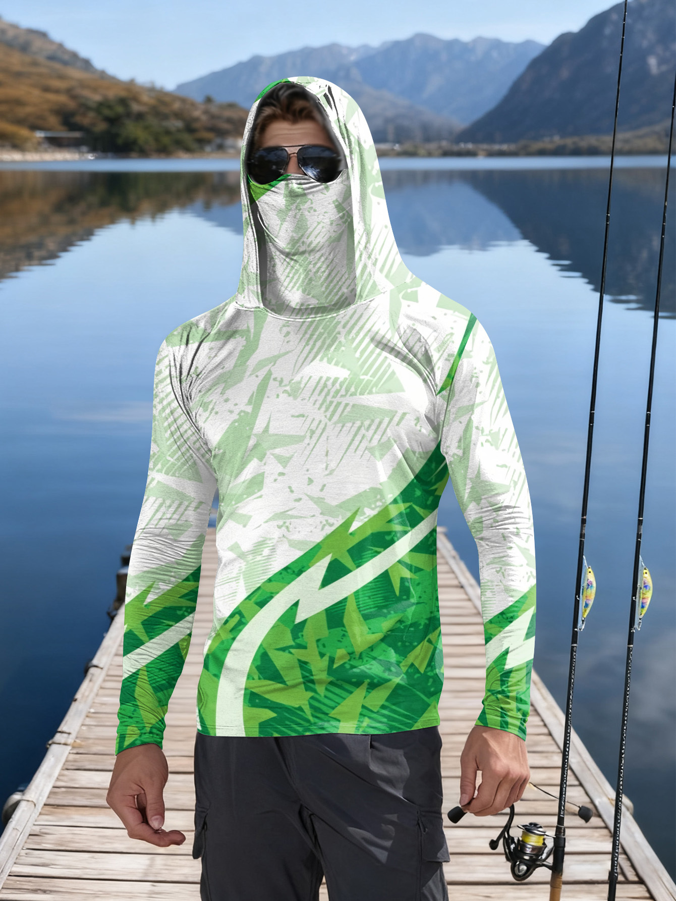 Men's Fishing Hooded Long-Slee - Fishing Shirt Uv Protection recensie en prijs