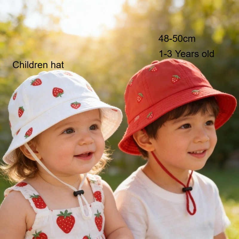Girl Fisherman Hat with Strawb - Fishing Hat recensie en prijs