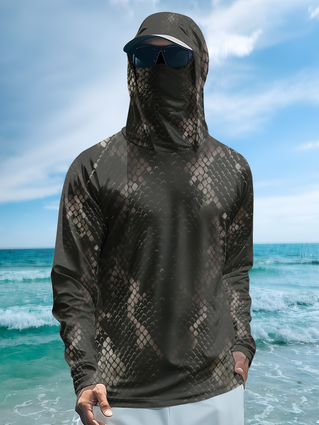 Men's Fishing Hooded Long-Slee - Fishing Shirt Uv Protection recensie en prijs