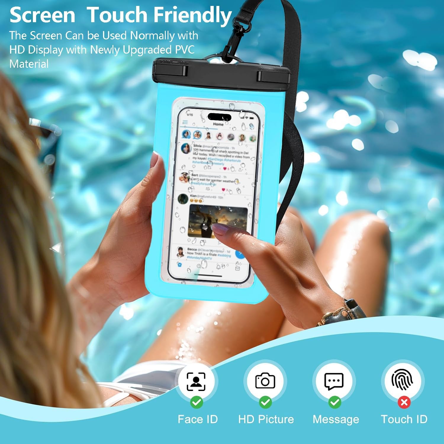 IPX8 Touch Screen Waterproof P - Fishing Bag Waterproof recensie en prijs