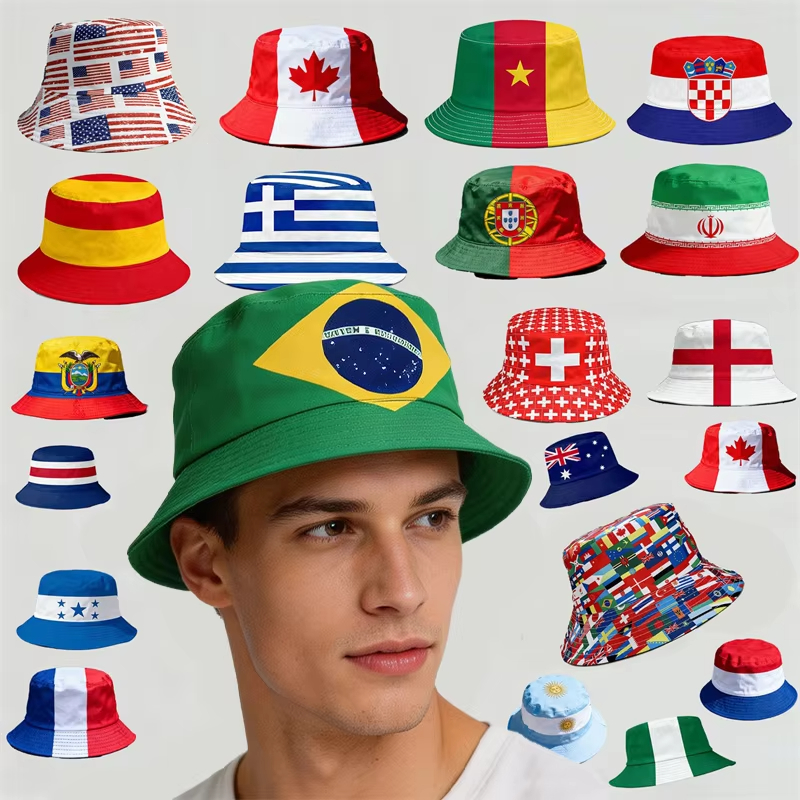 Printed National Flag Bucket H - Fishing Hat recensie en prijs
