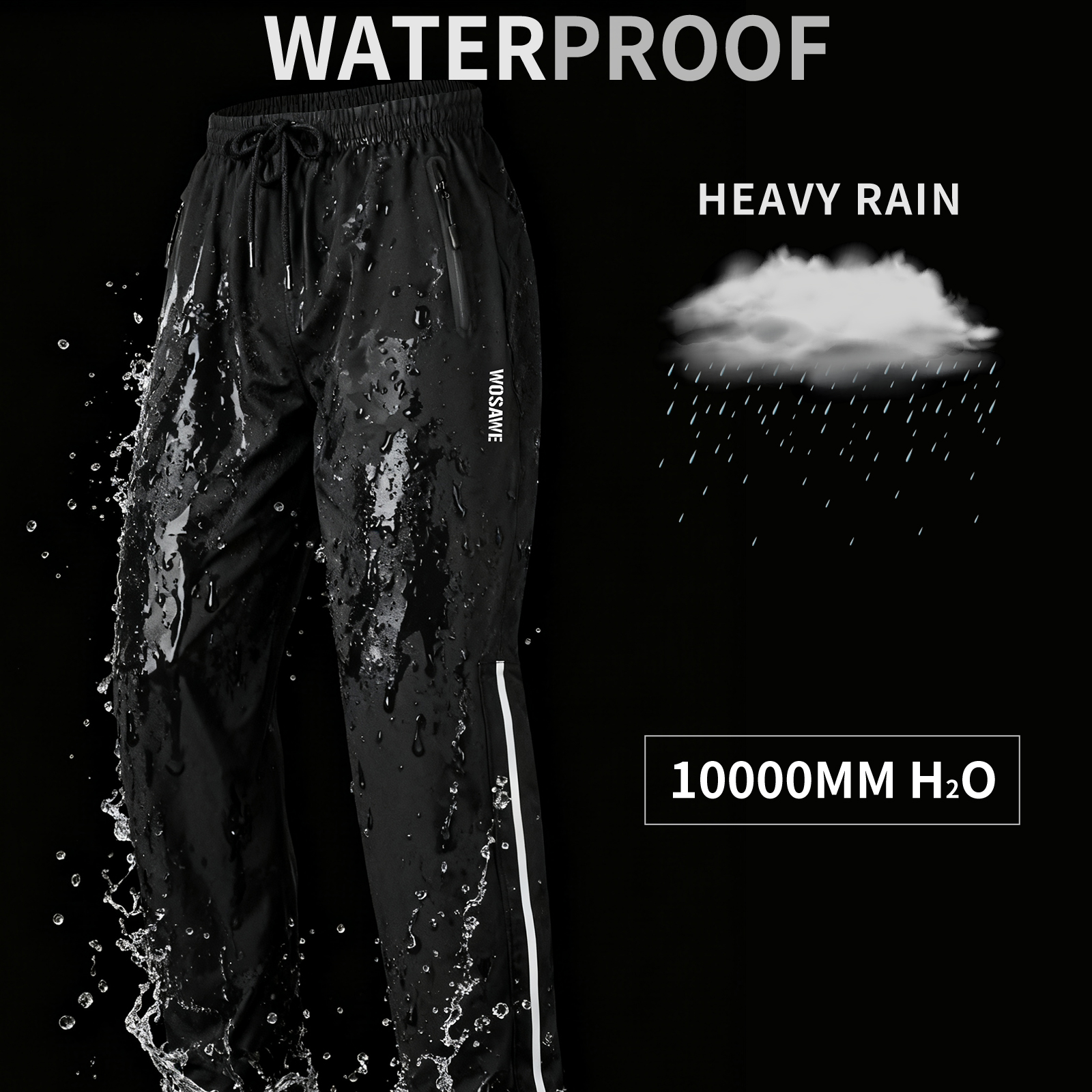 WOSAWE Rain Pants Windproof Me - Fishing Pants Waterproof recensie en prijs